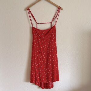 Free People Red Floral Mini Dress ♥️